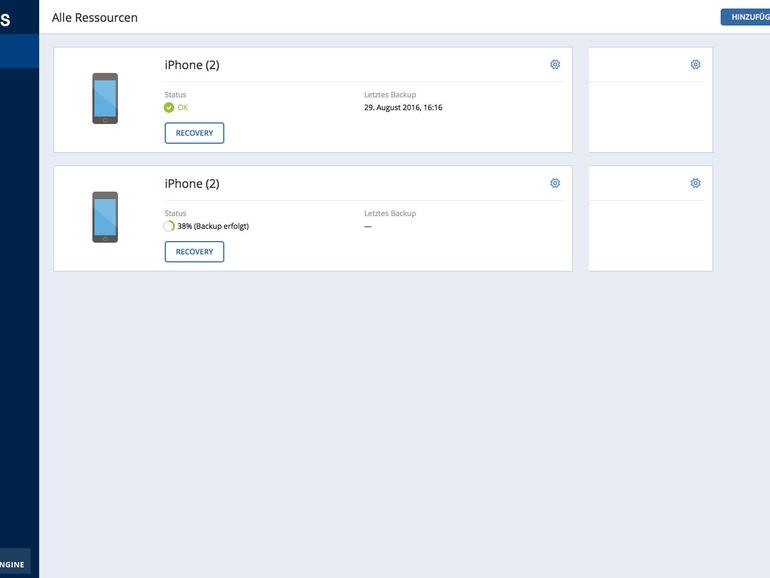 Will man auf iCloud verzichten, muss man Lösungen wie Acronis Cloud wählen