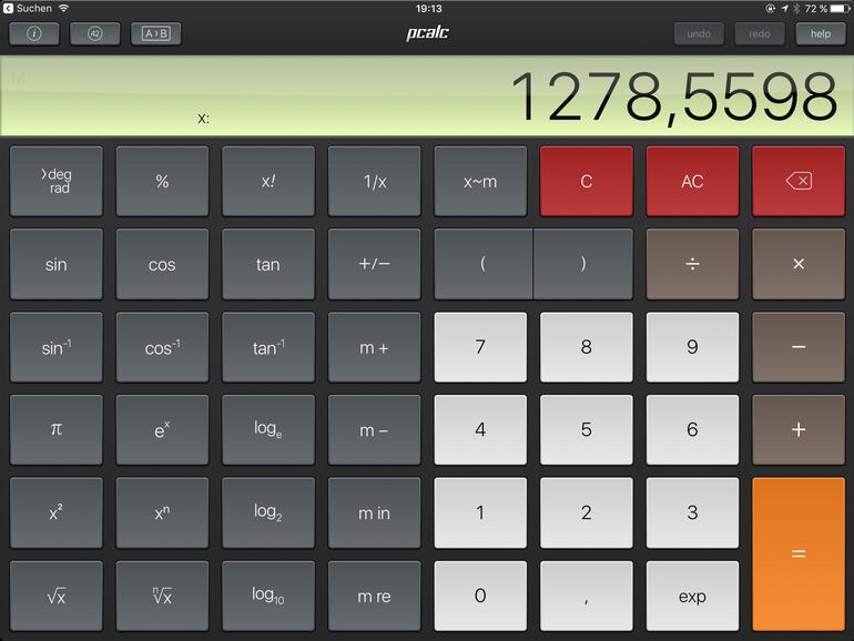 Das Erscheinungsbild von PCalc lässt sich weitgehend frei anpassen, und die App für die Apple Watch ist recht gut bedienbar.