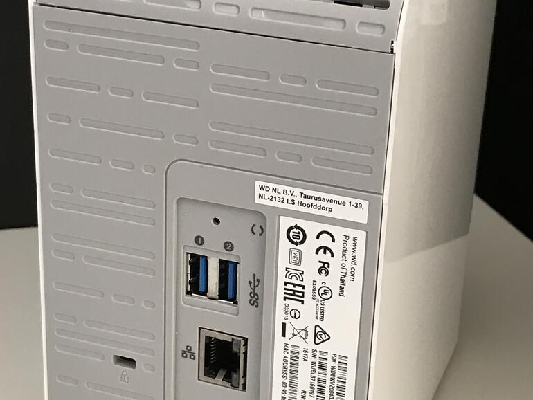 WD My Cloud Mirror: von hinten