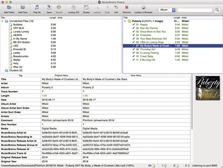 Die Freeware MusicBrainz Picard ist die erste Wahl, wenn es darum geht, mangelhafte ID3-Tags in Mediendateien zu optimieren.