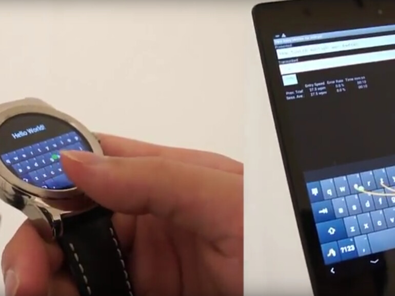 Shape Writing in Motion