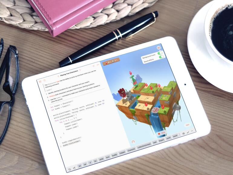 Swift Playgrounds läuft auf dem iPad