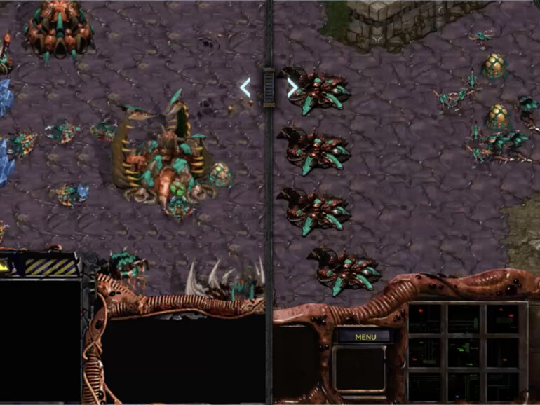 Original (links) vs. Remastered (rechts): StarCraft erstrahlt im neuen Glanz