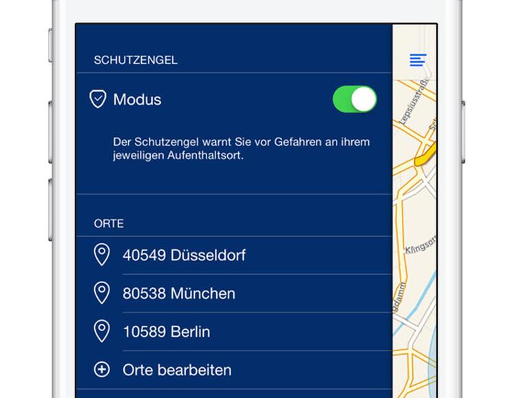 Schutzengel-Funktion in KatWarn
