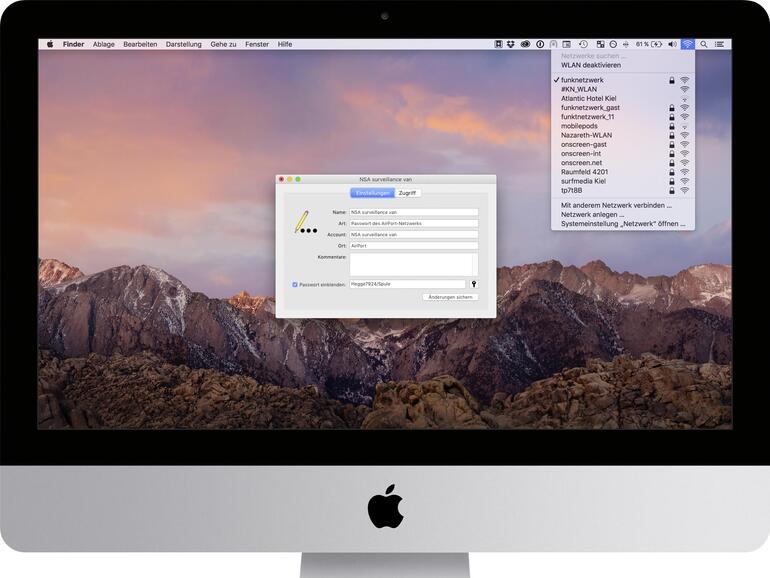 Mithilfe der Schlüsselbundverwaltung bringen Sie jedes gespeicherte Router-Passwort schnell und einfach ans Tageslicht.