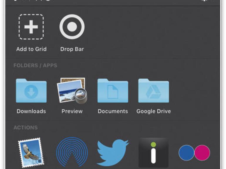 So sieht die Dropzone aus