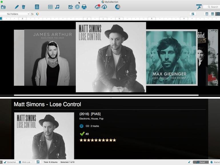 Der Music Collector überzeugt mit seinem plattformübergreifenden Ansatz, ermöglicht eine Synchronisierung der Datenbestände jedoch nur mit der eigenen Cloud.