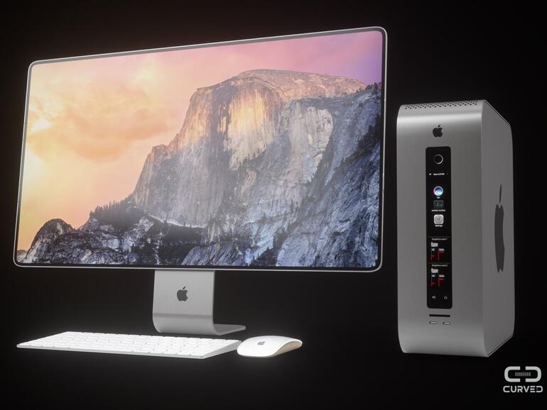 Entwurf Mac Pro 2018 mit Bildschirm