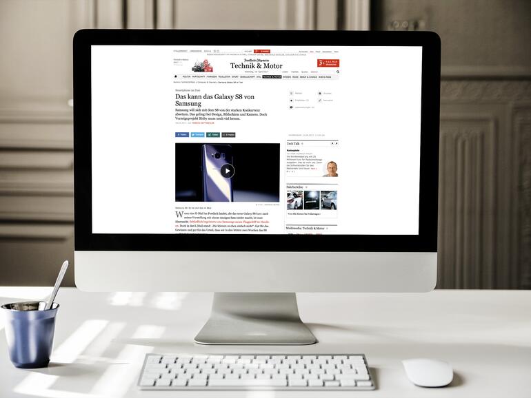 Testbericht zum Samsung Galaxy S8 der FAZ