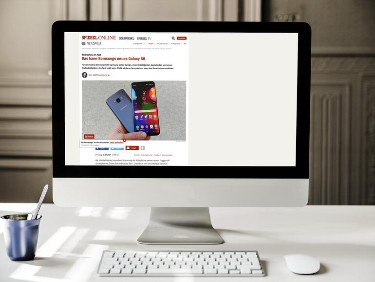 Testbericht zum Samsung Galaxy S8 des Spiegels