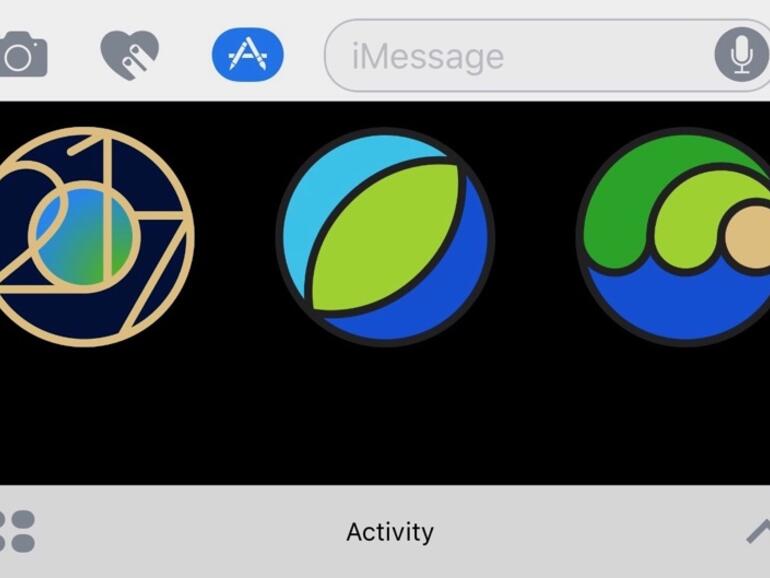 Wer die „Tag der Erde&quot;-Herausforderung meistert, der erhält eine Auszeichnung und Sticker für die Nachrichten-App