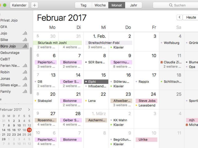 Apples Kalender-App