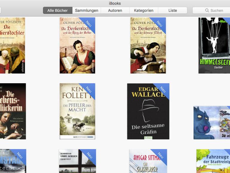 Mit iBooks können Sie E-Books verwalten und konsumieren