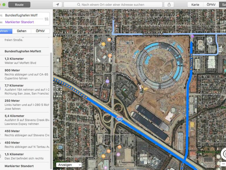 Apples Karten-Anwendung als Alternative zu Google Maps