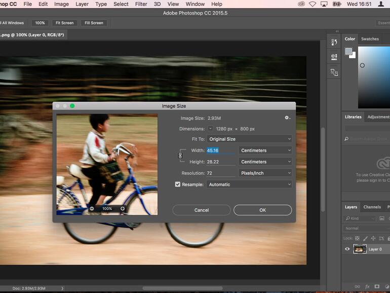 Screenshot aus Adobe Photoshop