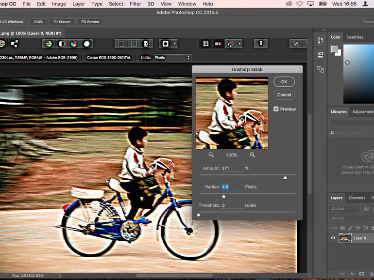 Screenshot aus Adobe Photoshop