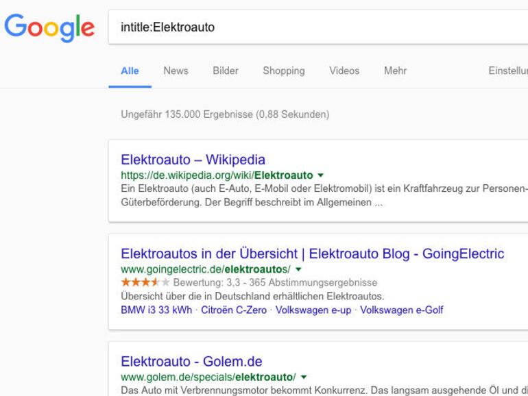 Seitenbeschreibung bei Google durchsuchen