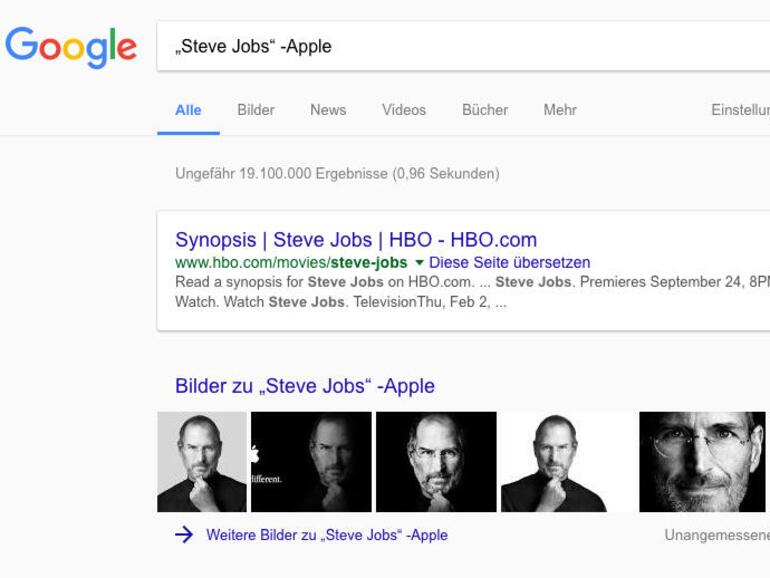 Exakte Wortkombination bei Google finden