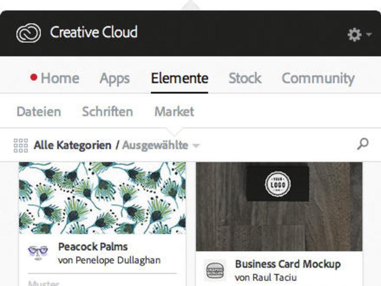 Kostenfreie Vorlagen gibt es in der Creative Cloud