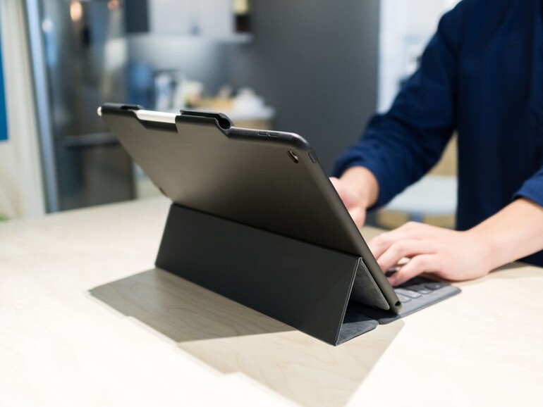 Das ProBack Cover hält den Apple Pencil sicher in Position