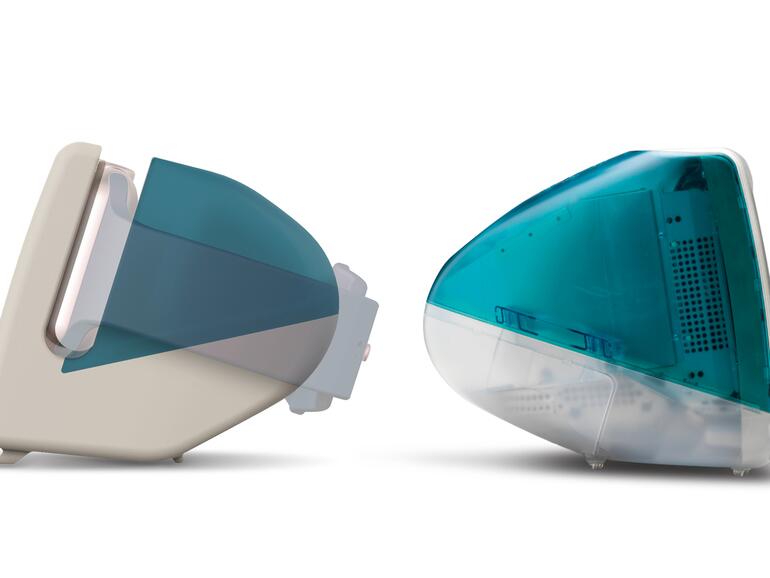 Kleiner iMac-Stand für die Apple Watch