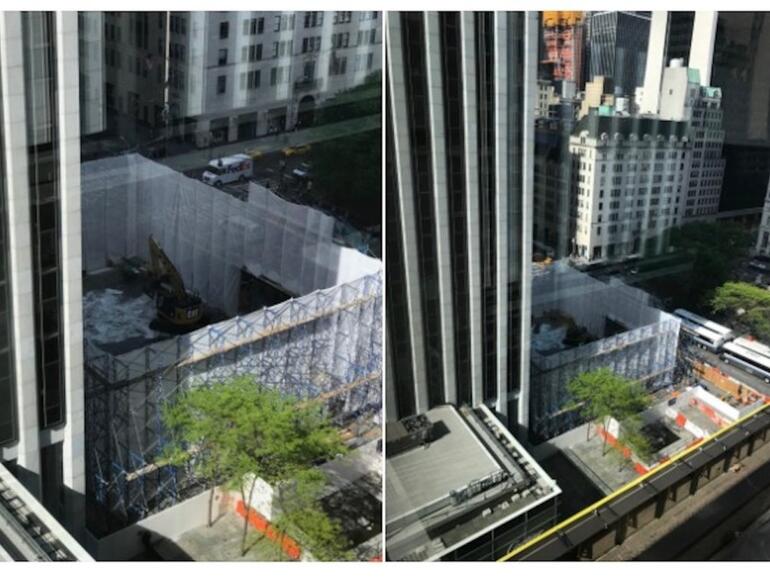 Der Glaswürfel wurde entfernt