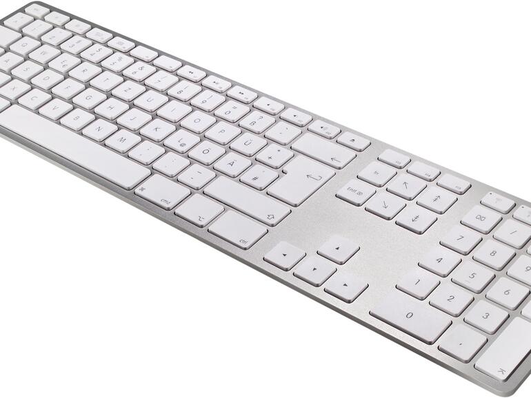 Sieht aus wie von Apple, ist es aber nicht: das Matias Wireless Aluminium Keyboard.