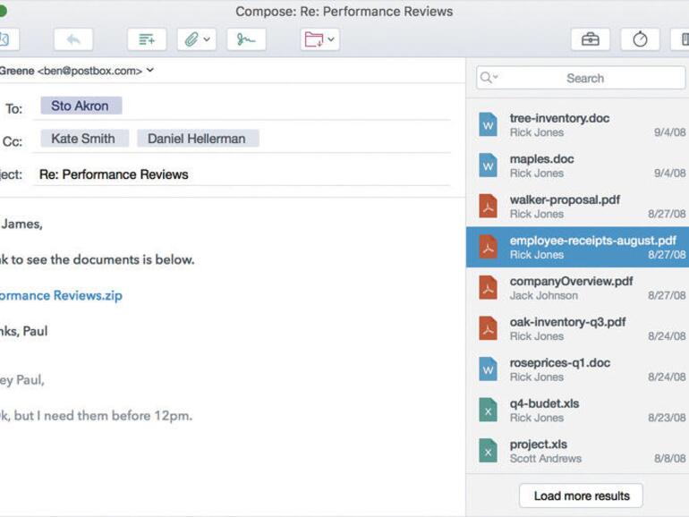 Postbox bietet zahlreiche leistungsfähige Funktionen, die es für den professionellen Einsatz prädestinieren.
