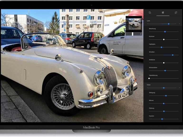 Google Fotos auf einem MacBook