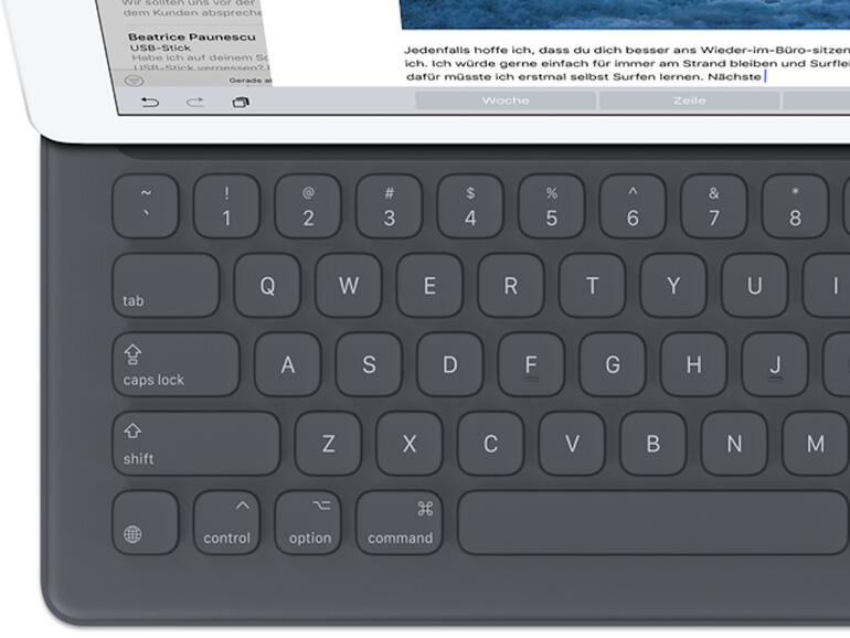So sieht das Smart Keyboard ohne Trackpad aus
