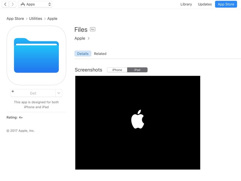 Files-App im App Store