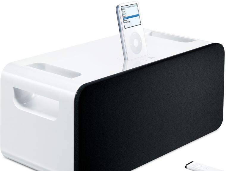 Mit dem Apple iPod Hi-Fi probierte sich Apple bereits vor mehr als 10 Jahren an einem eigenen Soundsystem.