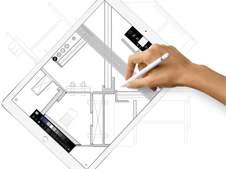 Der Apple Pencil ergänzt das iPad Pro perfekt
