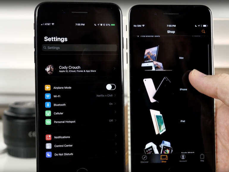 Die neue smarte Farbumkehrung lässt Icons und Fotos unverändert