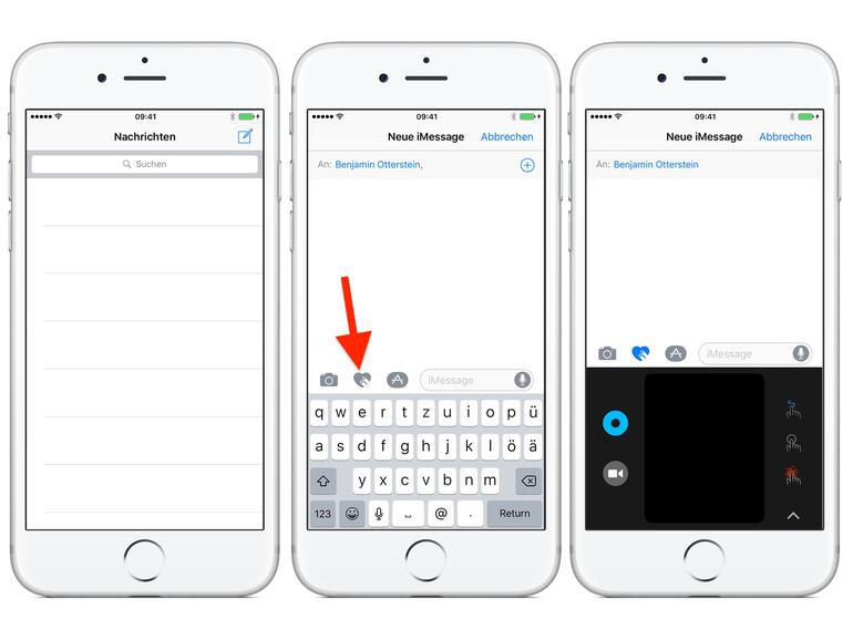 Digital Touch ist sehr schnell zu erreichen