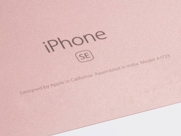 iPhone SE in Roségold aus indischer Fertigung