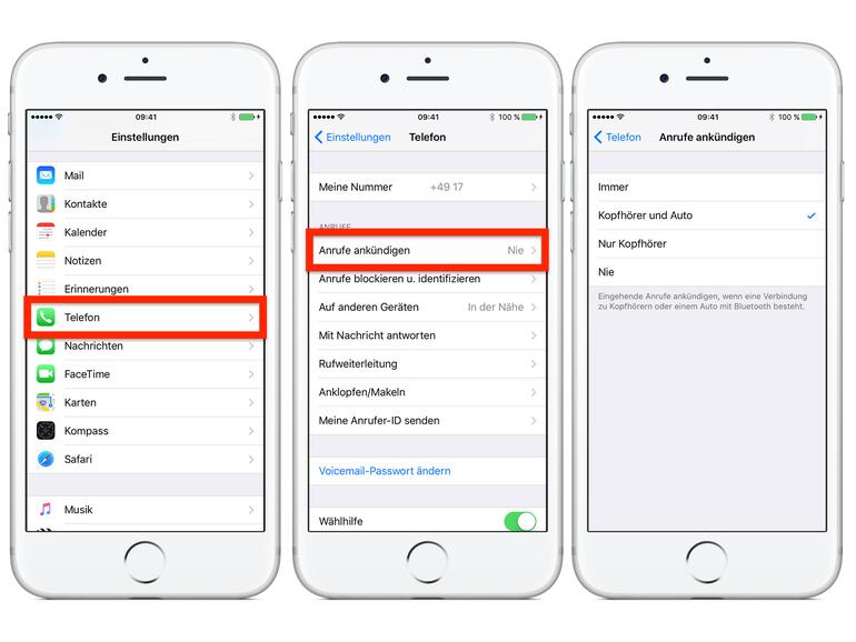 Apple hat die Anrufankündigung gut versteckt