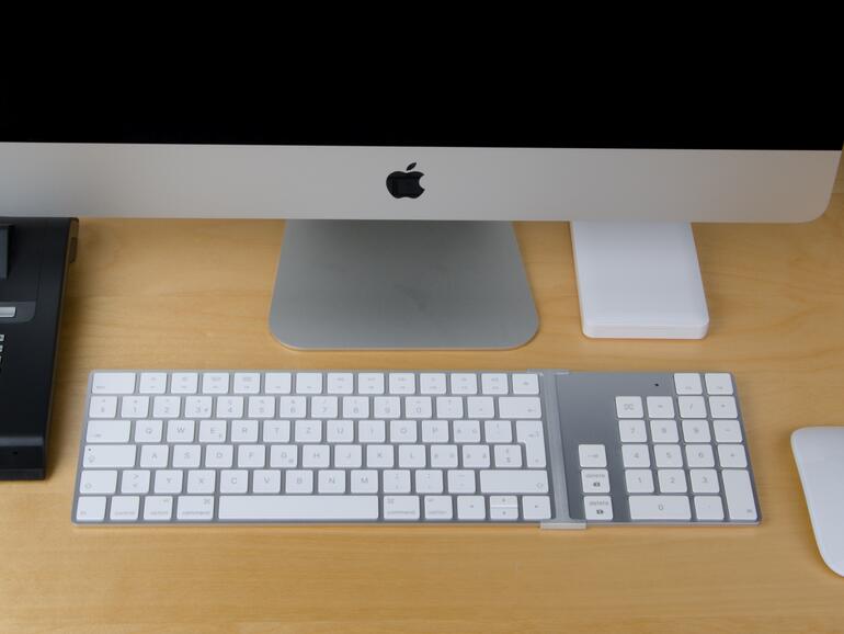 Bluetooth Keypad 2 mittels Connector am Magic Keyboard verbunden