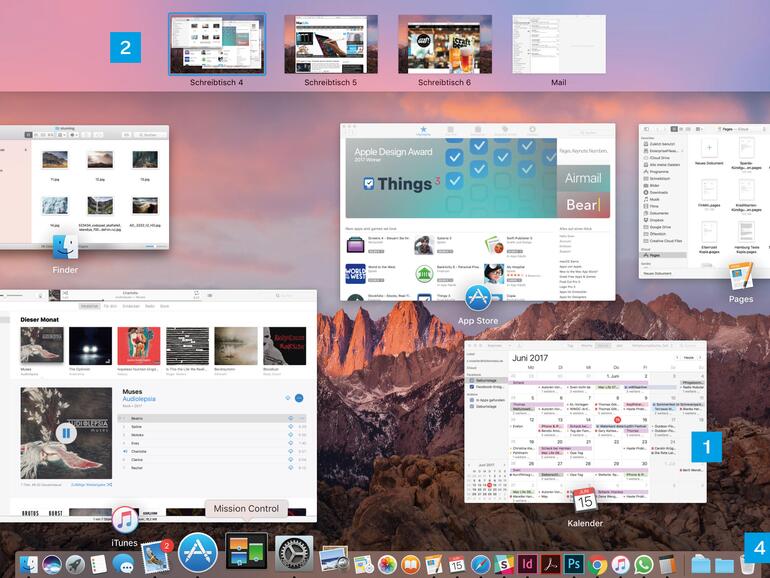 Mission Control in macOS Sierra erklärt