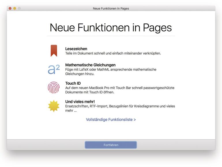 Alle Jahre wieder kümmert sich Apple um seine Anwendungsprogramme und spendiert auch Pages neue Funktionen.