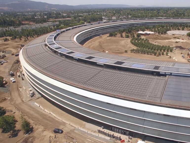 So sieht Apples neues Hauptquartier von oben aus.