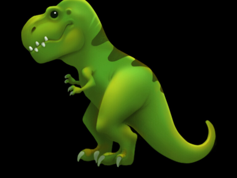 Der T-Rex als Emoji