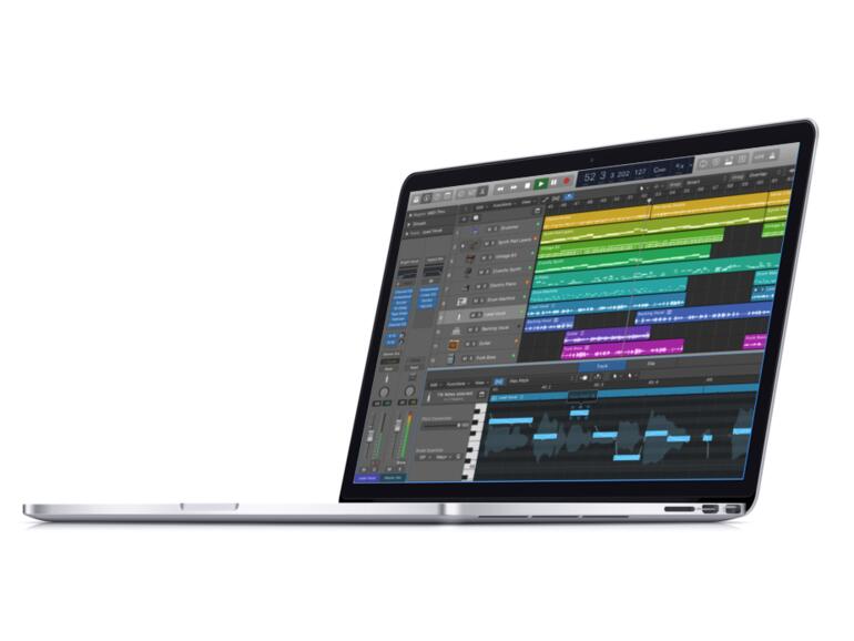 Logic Pro X auf dem MacBook Pro