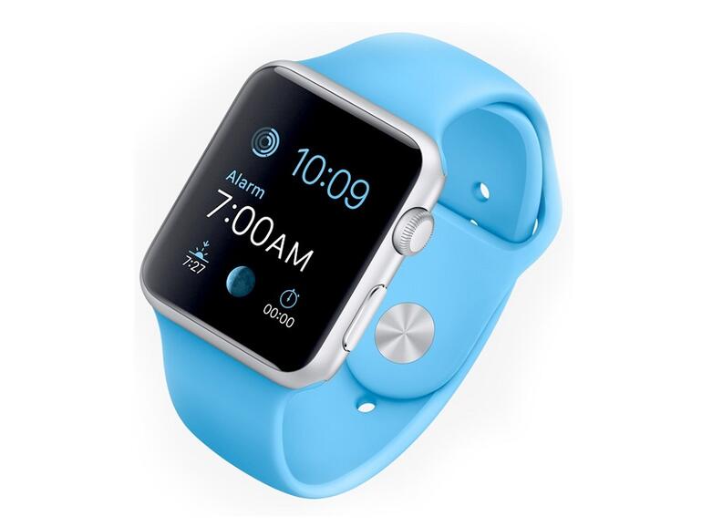 Die Apple Watch Sport in Silver