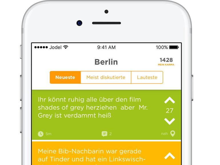 Jodel auf dem iPhone