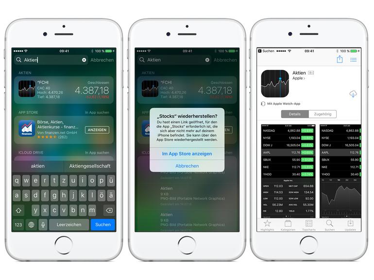 safari app verschwunden ... folgen Sie der Anleitung zum Wiederherstellen von Systemapps