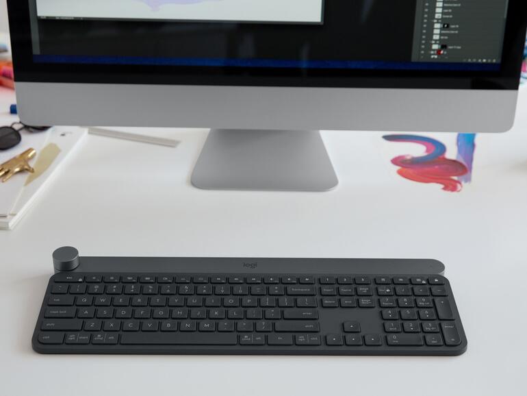 Das besondere an der Logitech CRAFT ist das neue Einstellungsrad.