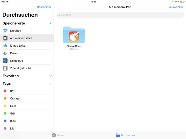 Die Dateien-App will der Finder fürs iPad sein
