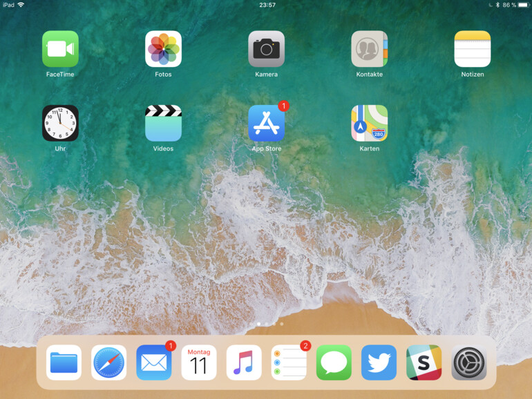 Das Dock kennt man von macOS