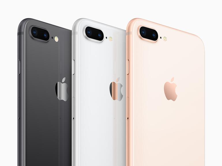 Das iPhone 8 Plus in allen drei Farben